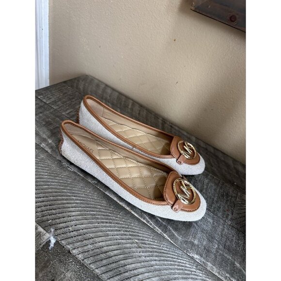 Michael Kors Lillie Canvas and Leather Moccasin Women’s 6.5 M - Picture 5 of 5